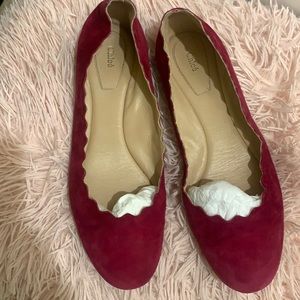 Fuchsia pink ballerina Chloe shoes